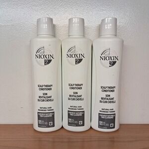 Lot Of 3 Nioxin System 2 Scalp Therapy Conditioner Thinning‎ Hair 300ml